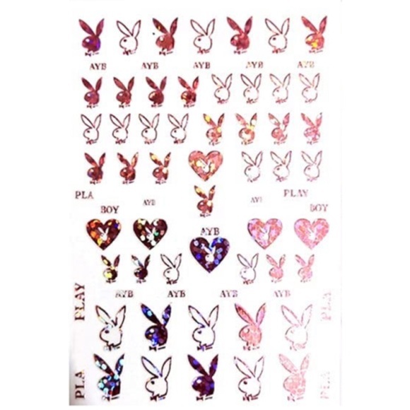 PLAYBOY Other - 💌 BO/GO$4 Playboy Bunny Rose Gold Nail Stickers